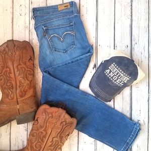 Levi's demi curve low rise skinny jeans